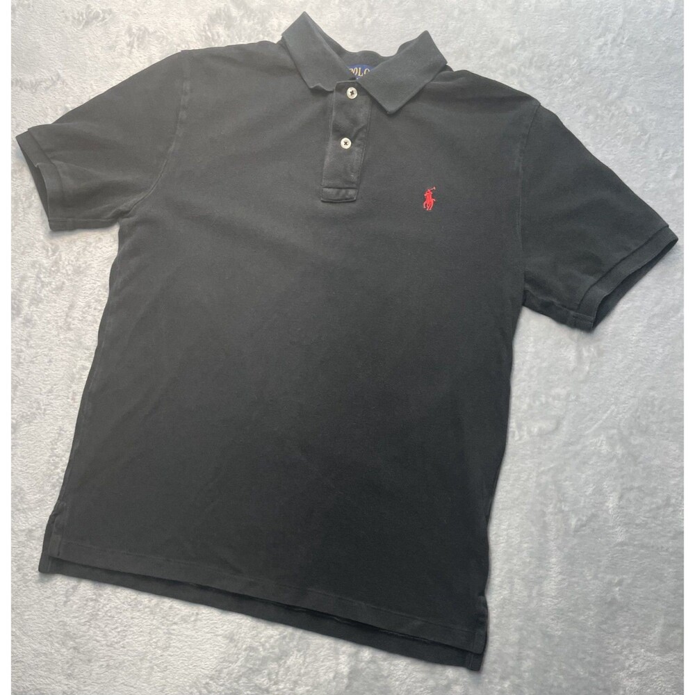 POLO RALPH LAUREN CUSTOM FIT POLO SHIRT Boys Youth L (14-16) Red Horse - Picture 2 of 9